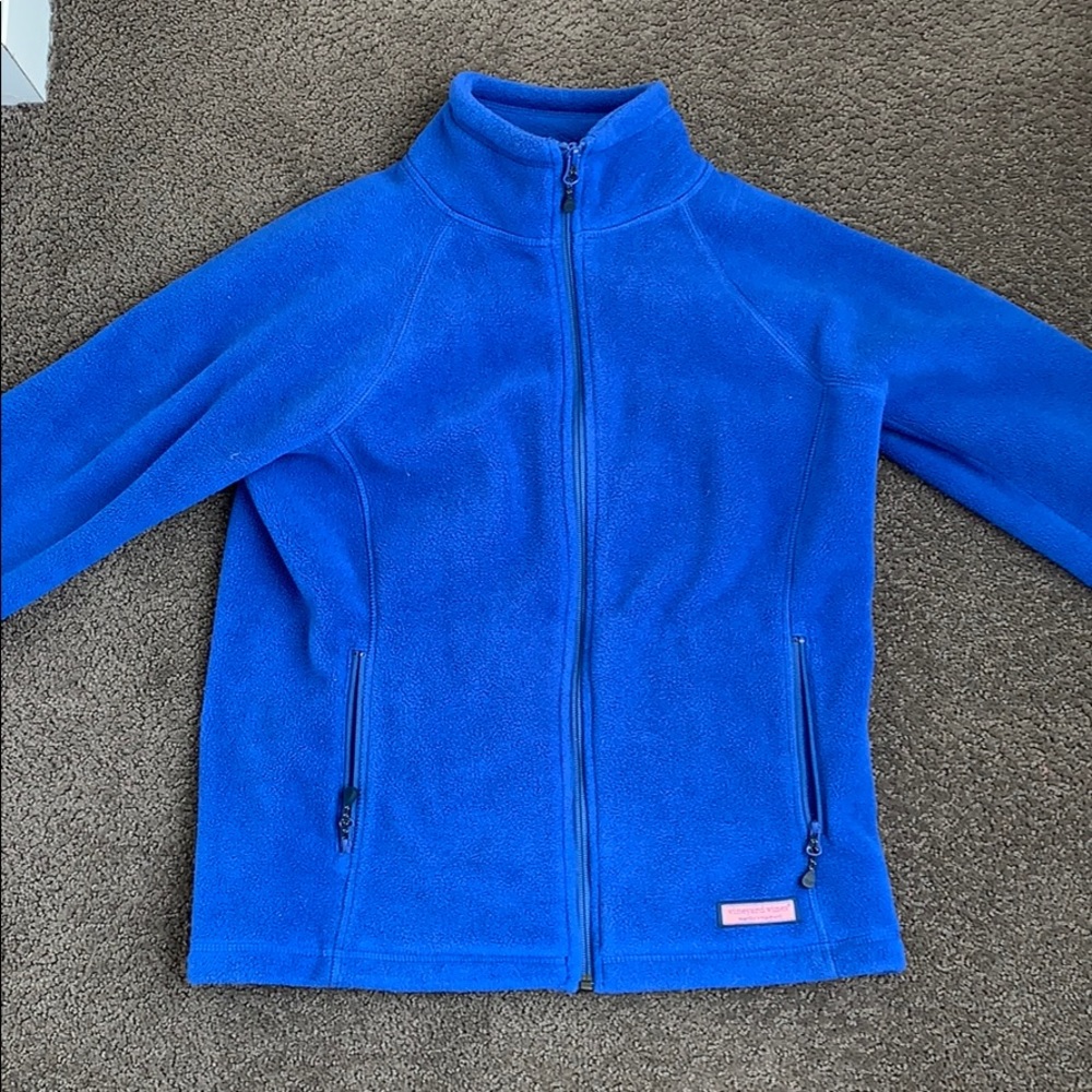 Long sleeve fleece vineyard vines zip up